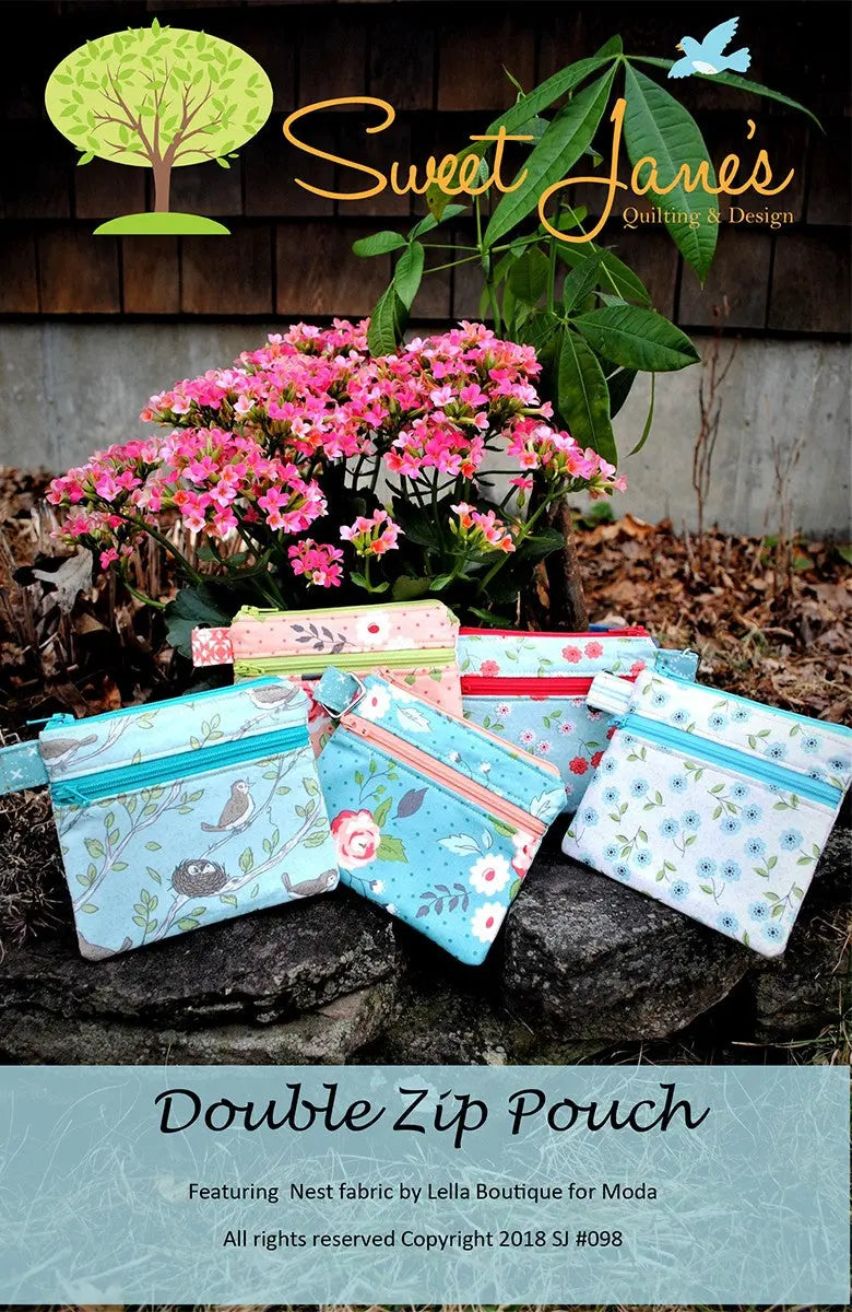 Double Zip Pouch - Linda's Electric Quilters