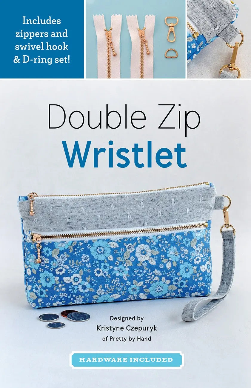 Double Zip Wristlet Kit - Linda's Electric Quilters