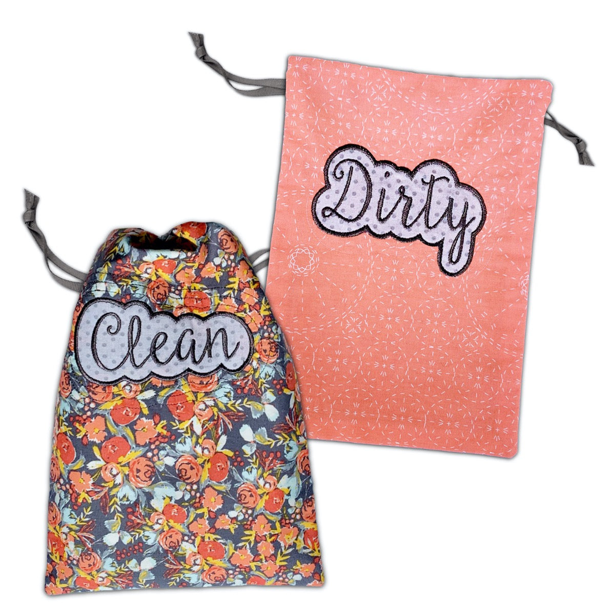 Drawstring Ditty Bags Design In the Hoop Embroidery Design Set