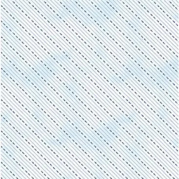 Dreaming in Blue - Dashed Stripes - White 44" / 45" Fabric Per Yard The Fabric Company