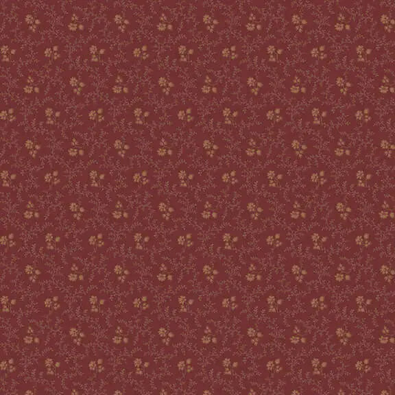 Dressmaker - Petite Flower - Wine 44" / 45" Fabric Per Yard The Fabric Company