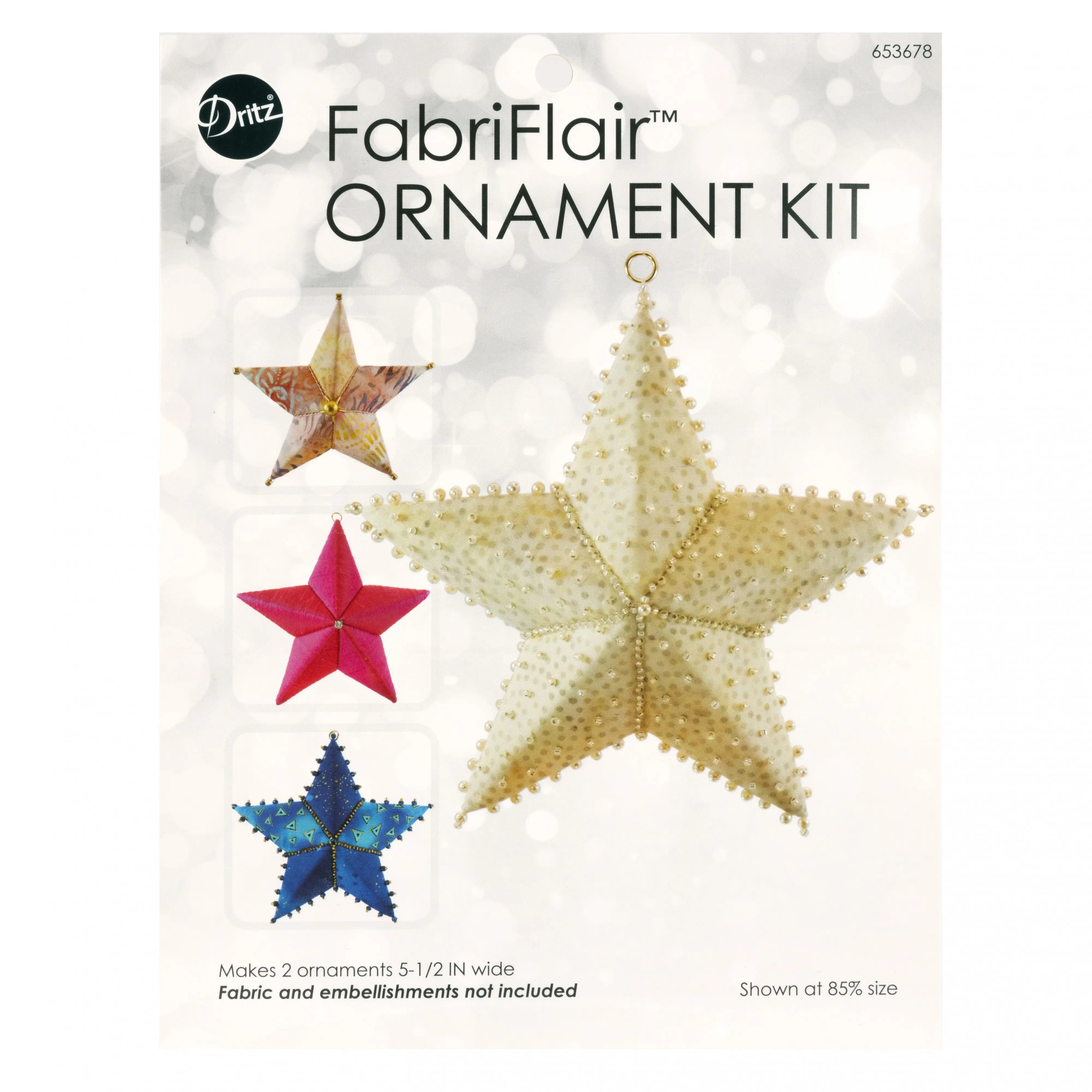 Dritz Fabriflair Star Ornament Kit - Linda's Electric Quilters