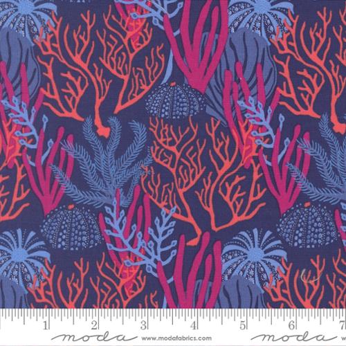 Dusk Reef Coral Reef Cotton 44"/45" Fabric Per Yard