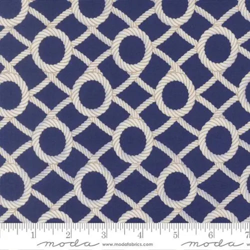 Dusk Reef Rope Net Cotton 44"/45" Fabric - ( 2 Yard Pack ) Moda Fabrics & Supplies