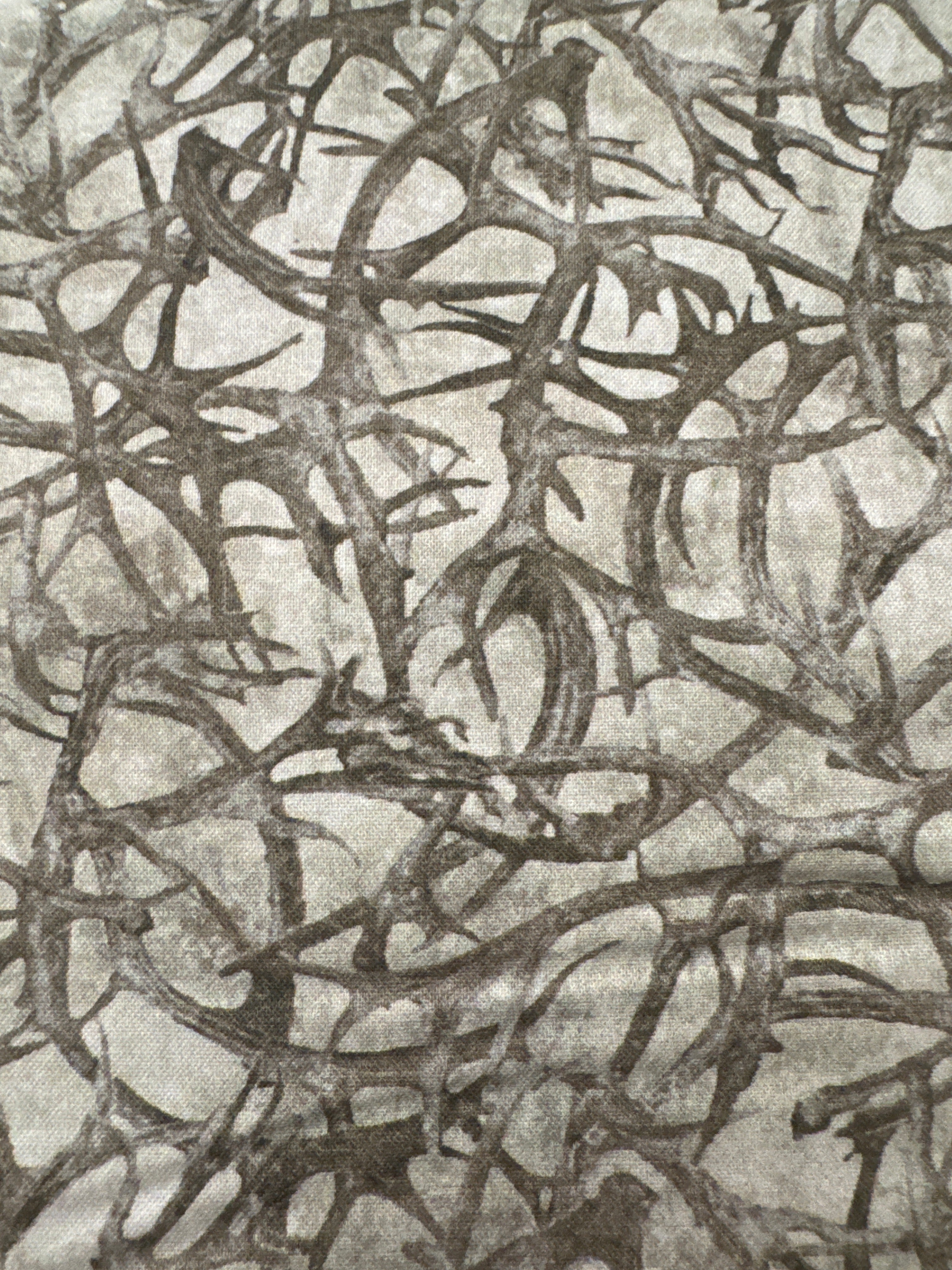 Stonehenge Migration Dark Beige Antlers novelty quilting fabric by Northcott