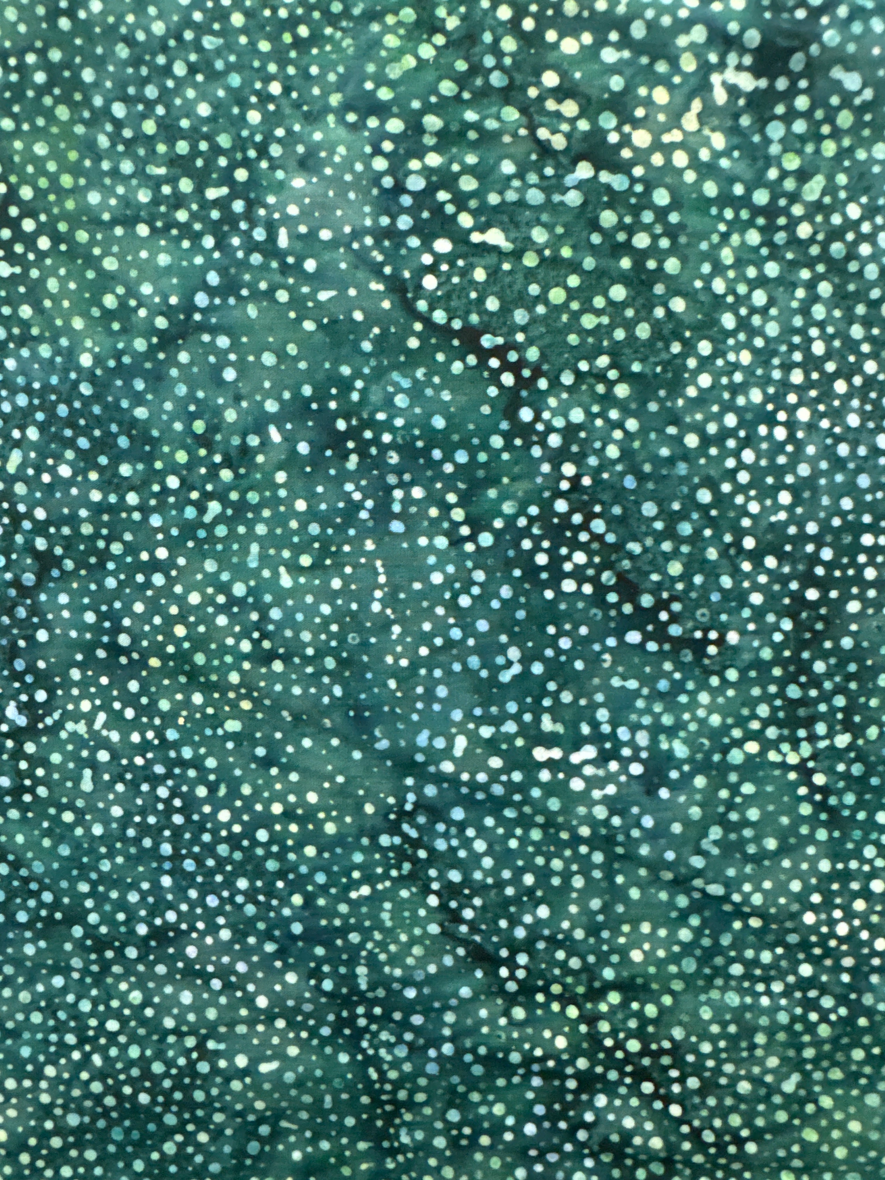 Forest Green Bubbles blender quilting fabric by Hoffman Fabrics