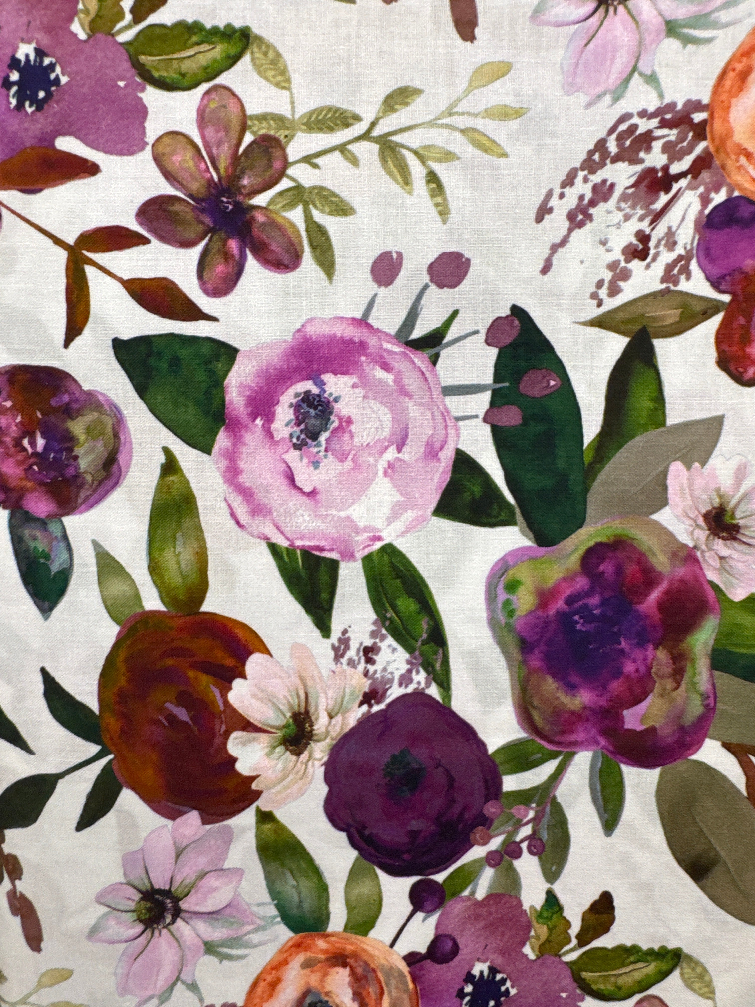 Midnight Dreams Flower Toss floral quilting fabric by Clothworks