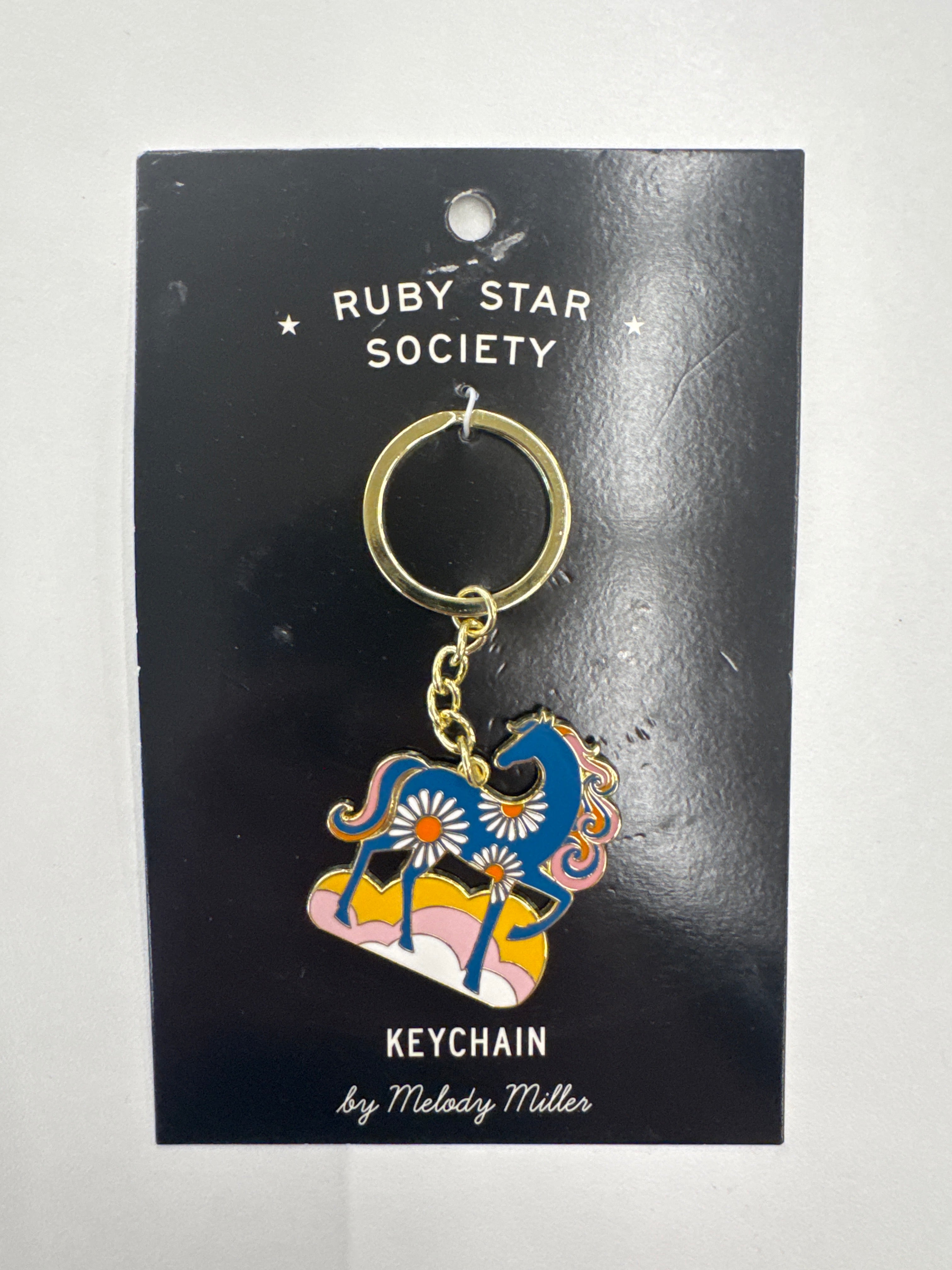 Ruby Star Lovely Pony enamel charm keychain by Moda