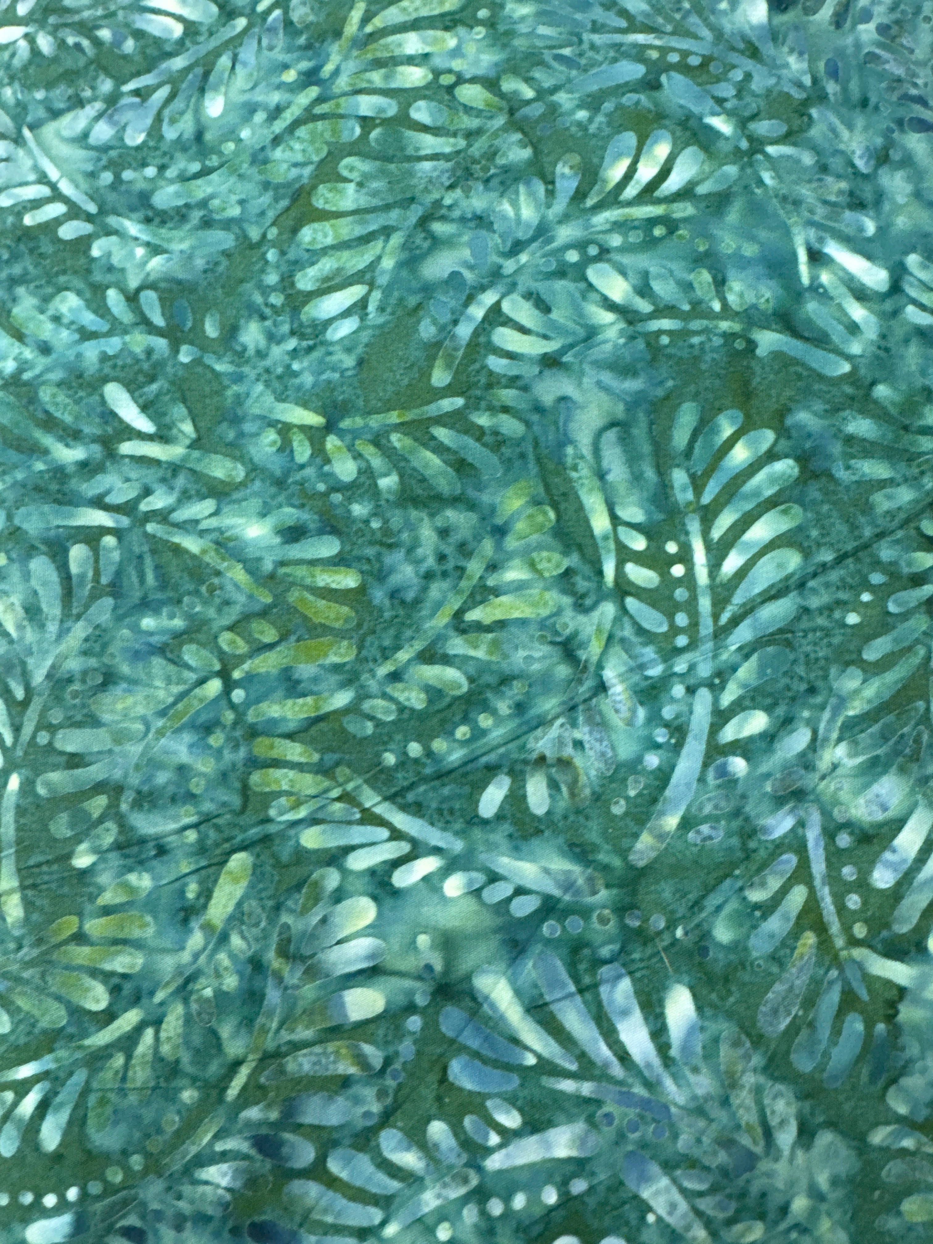 Emerald Leaves green blender quilting fabric by Wilmington Prints