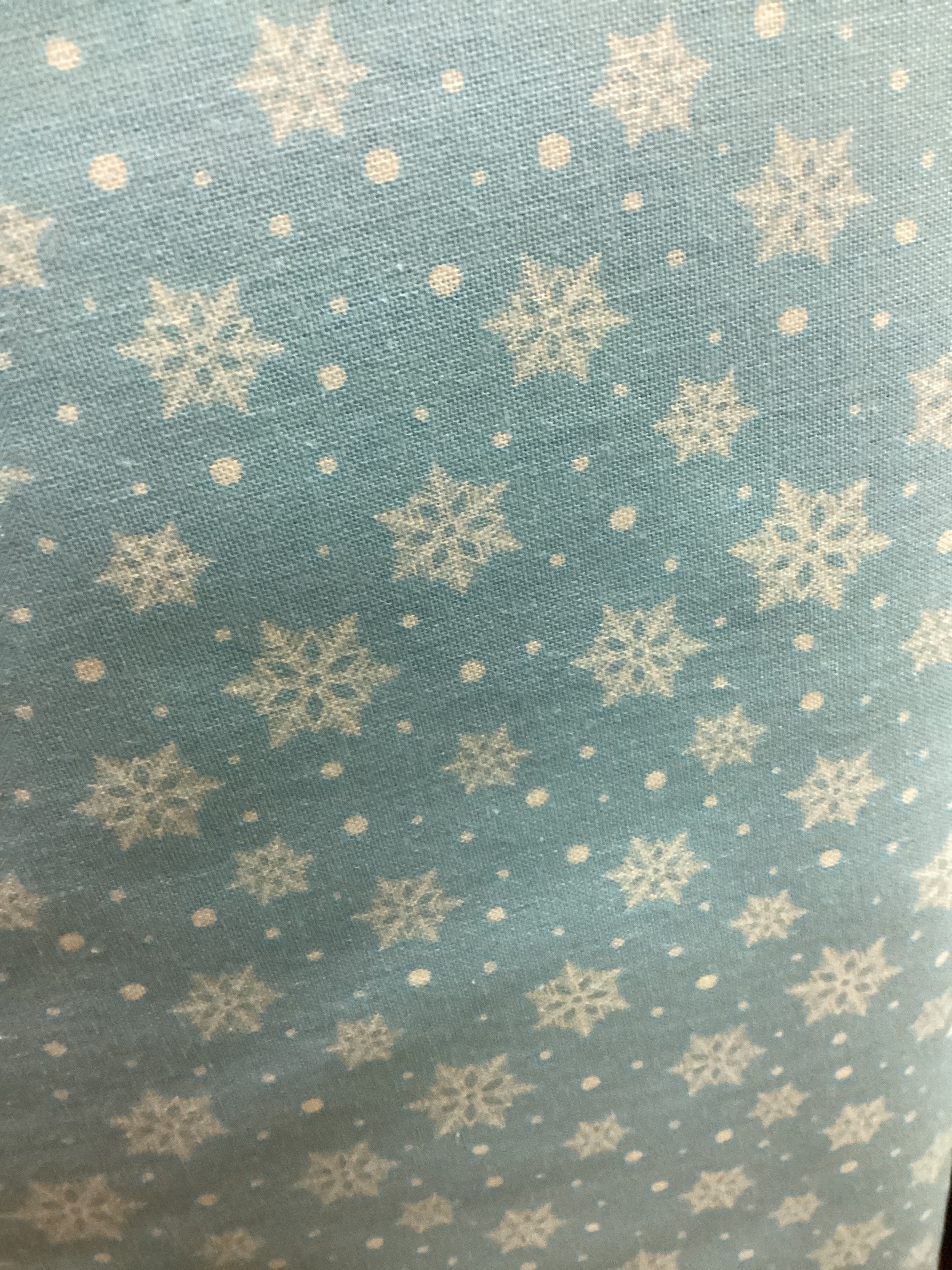 Benartex Country Christmas Jolly Snow Light Blue quilting fabric