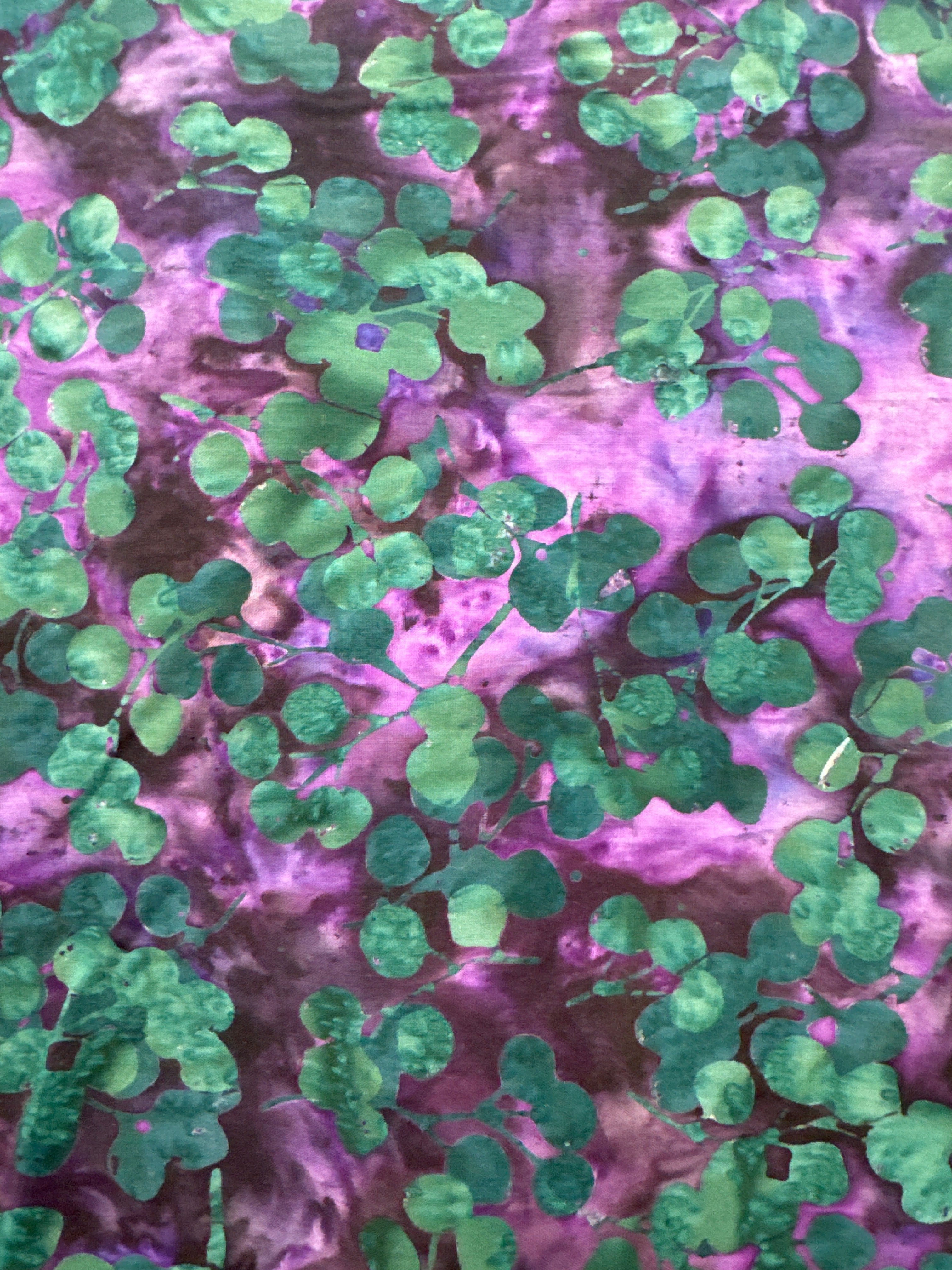 Vegetation Leaves Grape purple blender quilting fabric by Hoffman Fabrics