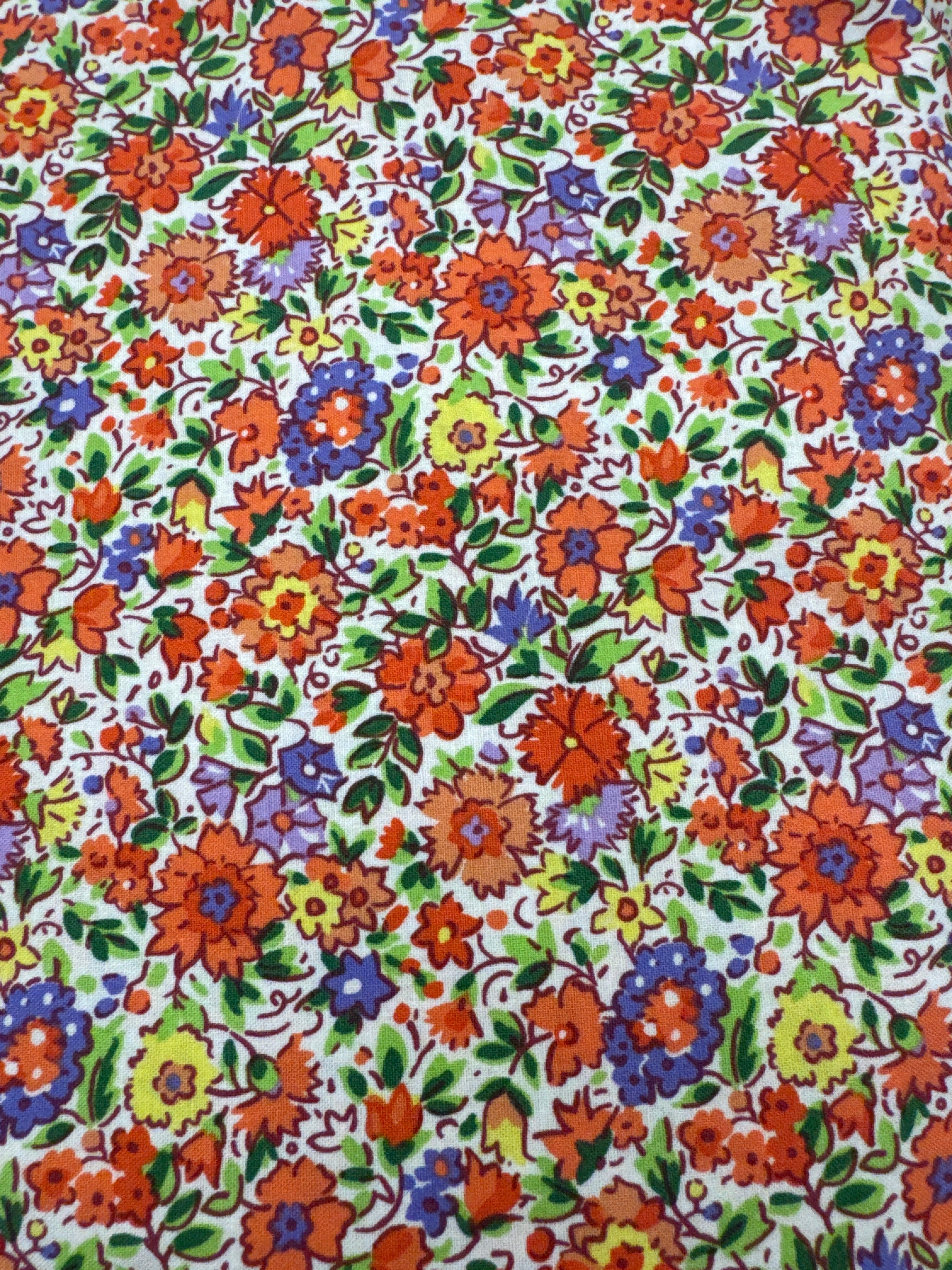 Parterre Lola Bright floral quilting fabric by Free Spirit