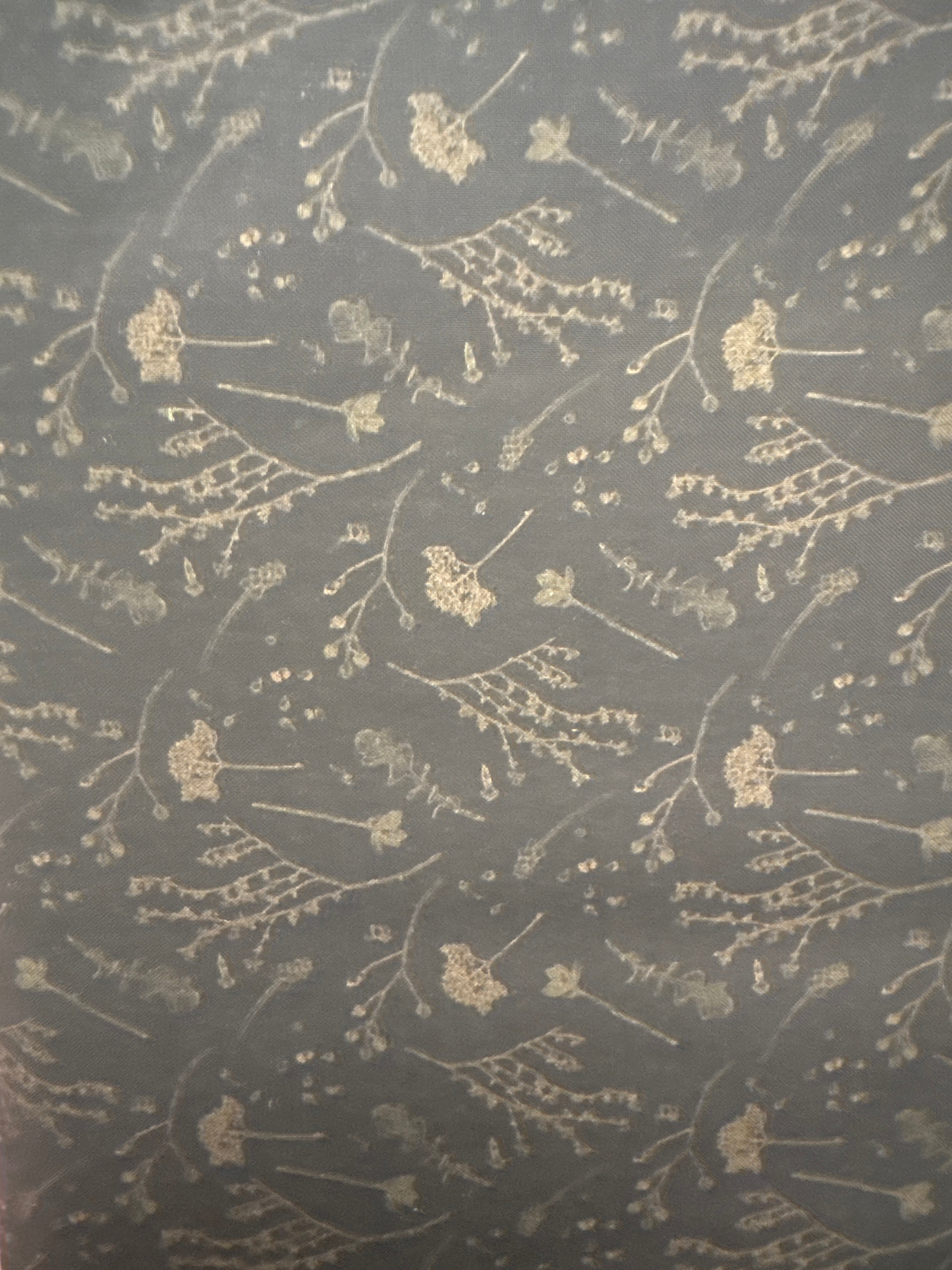 Natures Whisper Floral Black quilting fabric