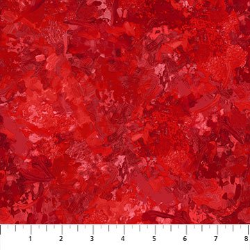 Northcott Chroma flannel solid fabric in Cardinal red