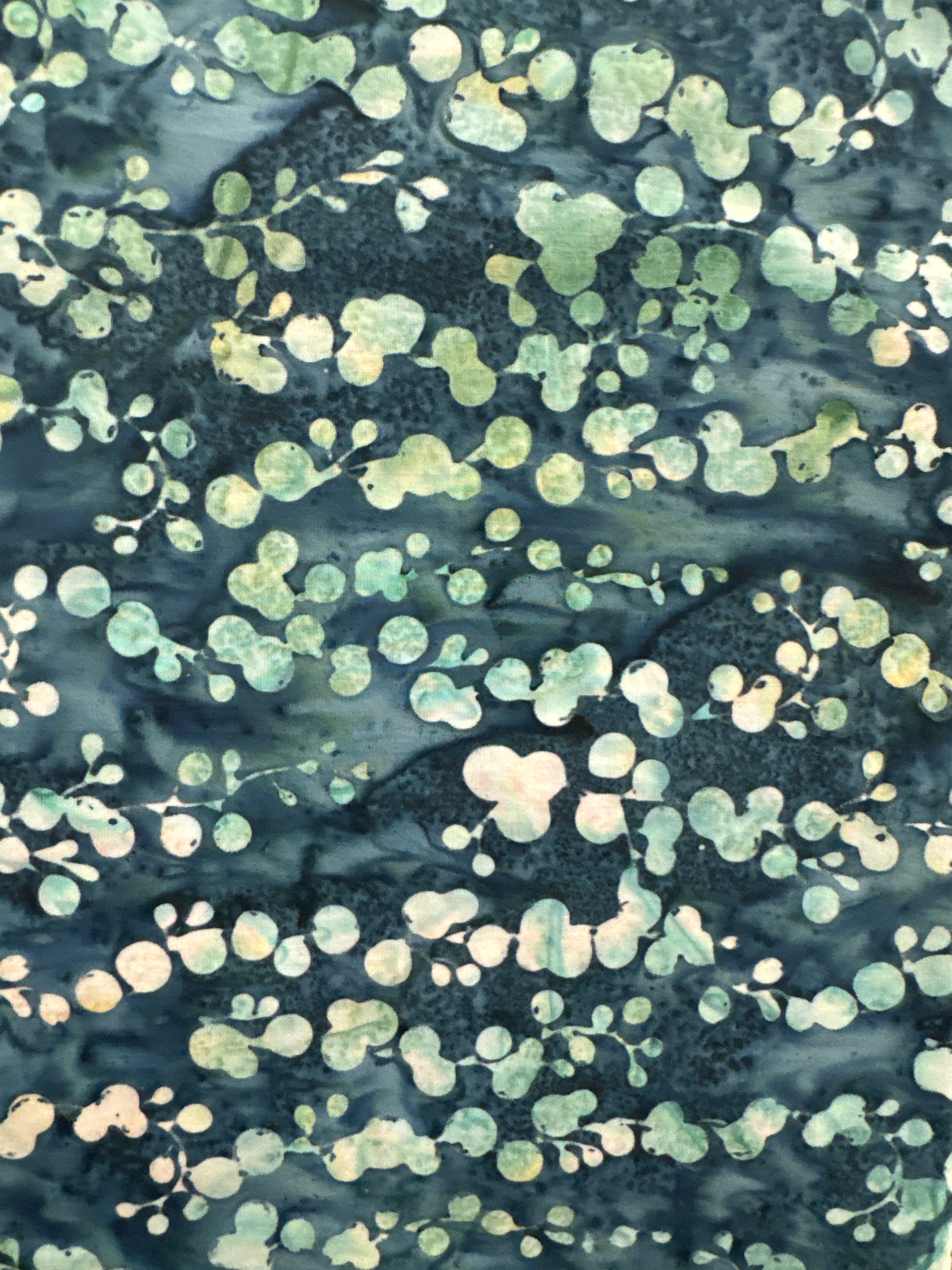 Teal Splotches blender quilting fabric by Hoffman Fabrics