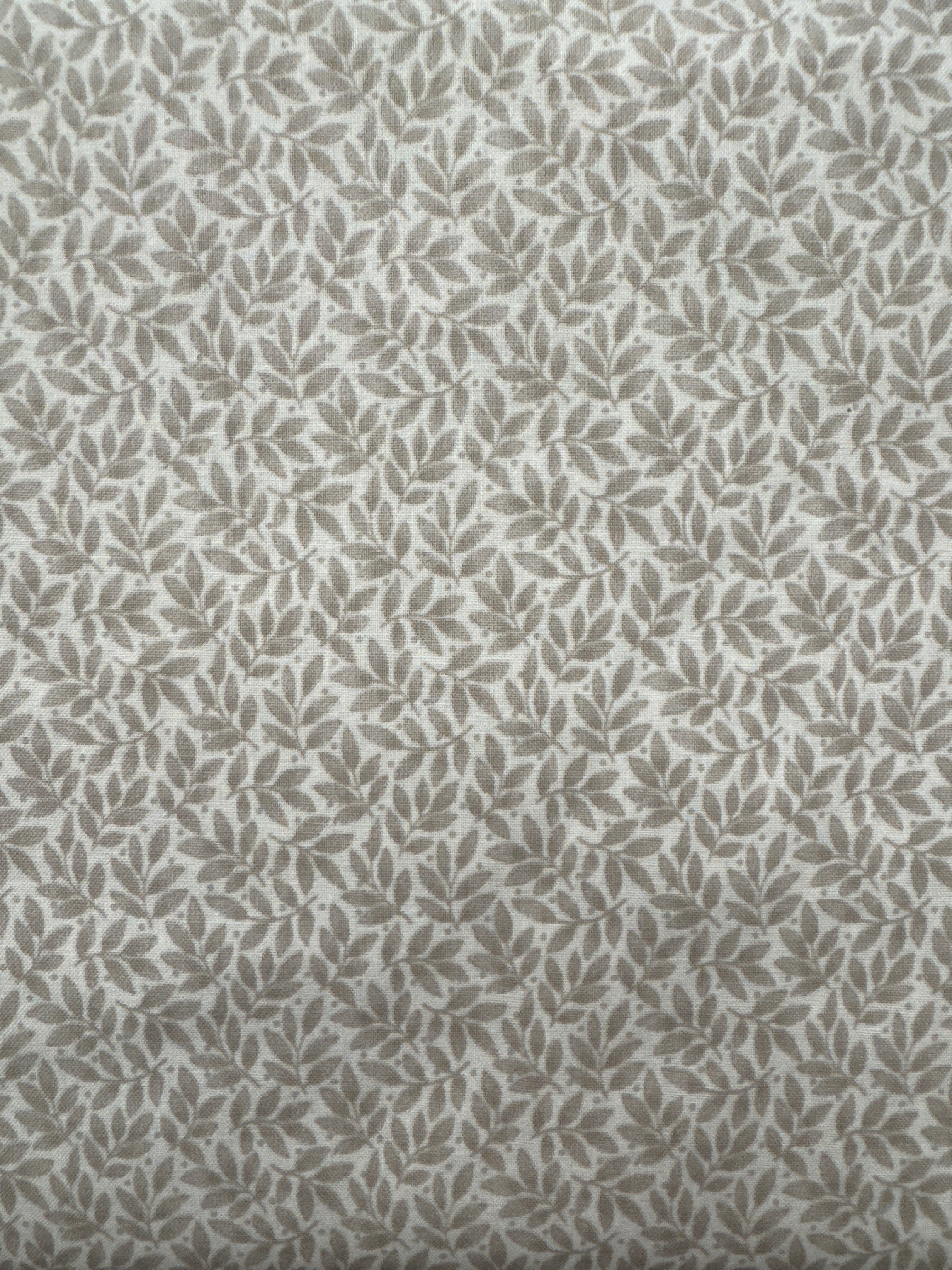 Rendezvous Leaves on Taupe blender quilting fabric by Moda