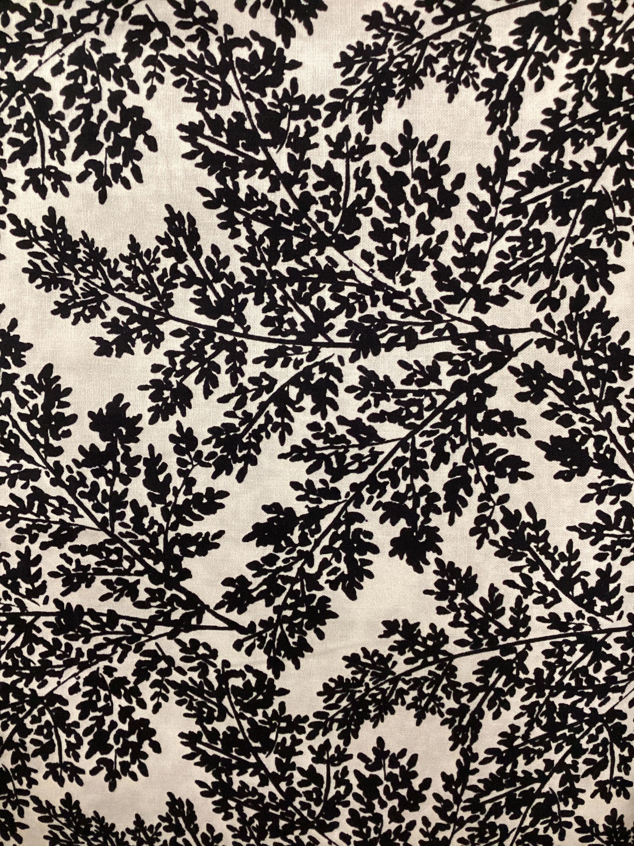 Clothworks Evermore black and white branches