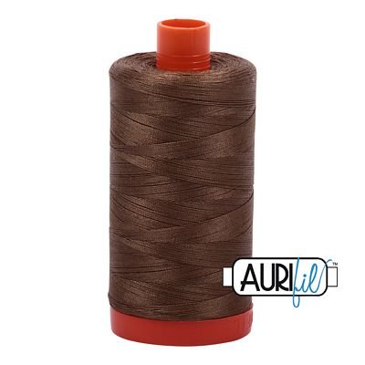 Aurifil 1318 Sandstone 50wt cotton thread 1300m spool