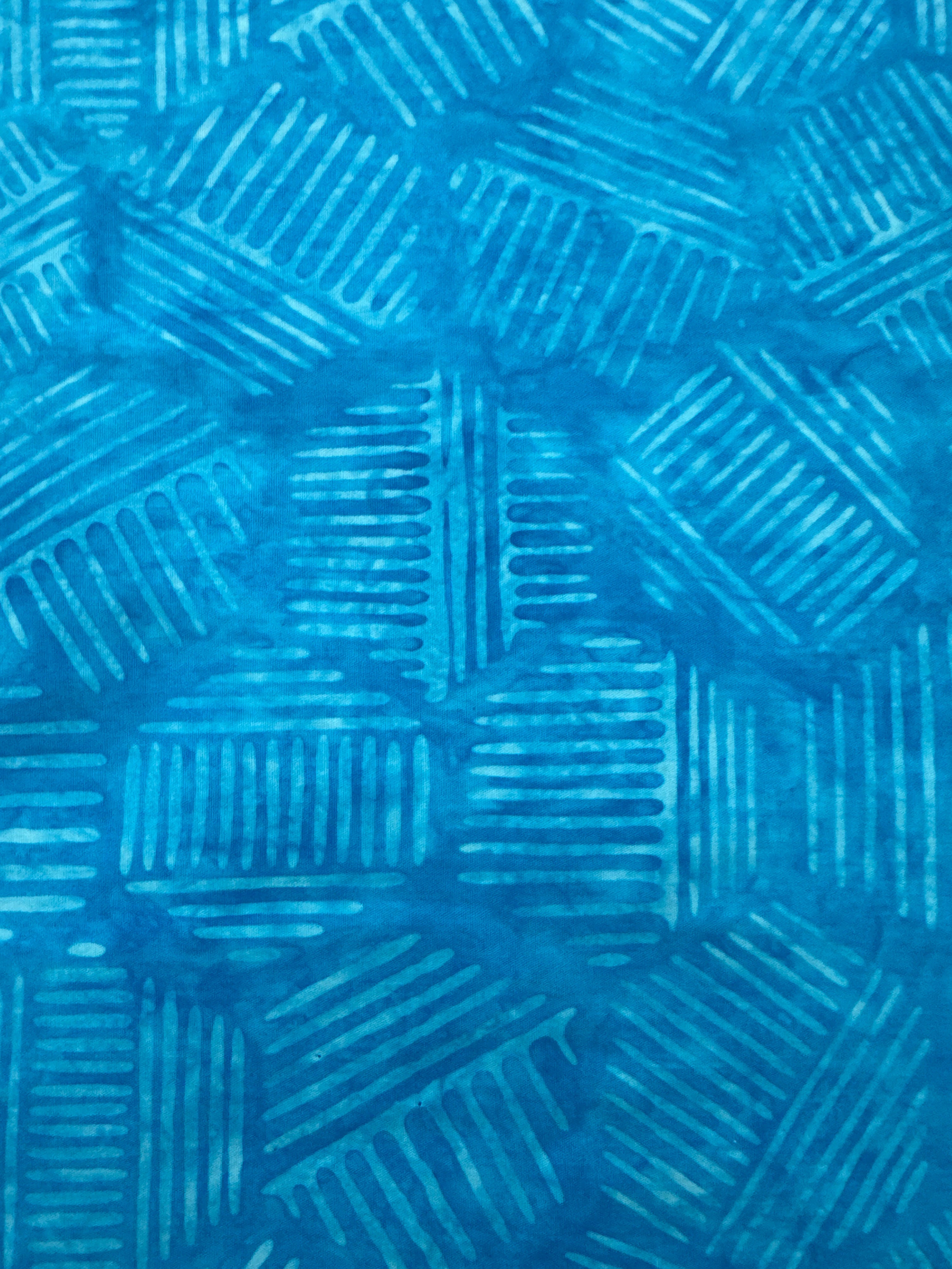 Hexies Caribbean teal geometric quilting fabric by Blank Quilting
