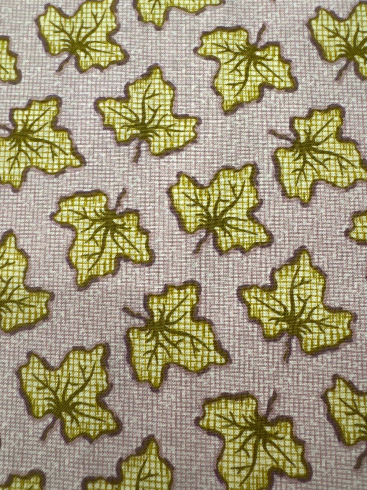 Practical Magic Tossed Leaves Pink novelty quilting fabric by Andover Fabrics