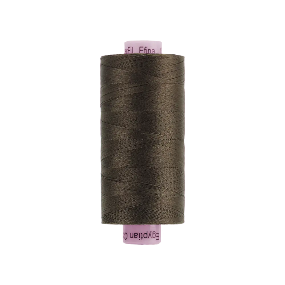 EF52 - Efina 60wt Egyptian Cotton Dark Chocolate Thread WonderFil USA