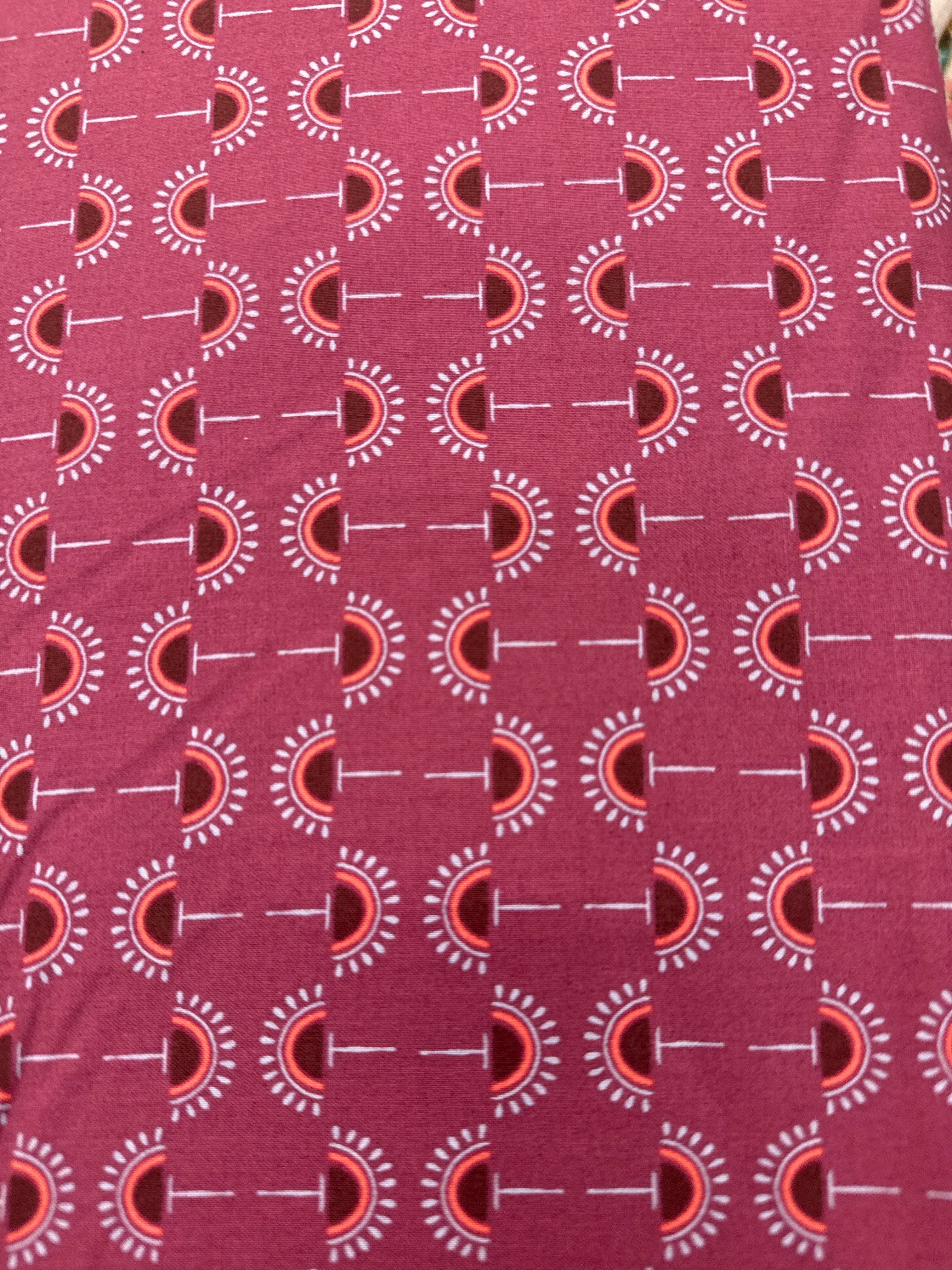 Offset Modern Purple geometric quilting fabric by Windham Fabrics