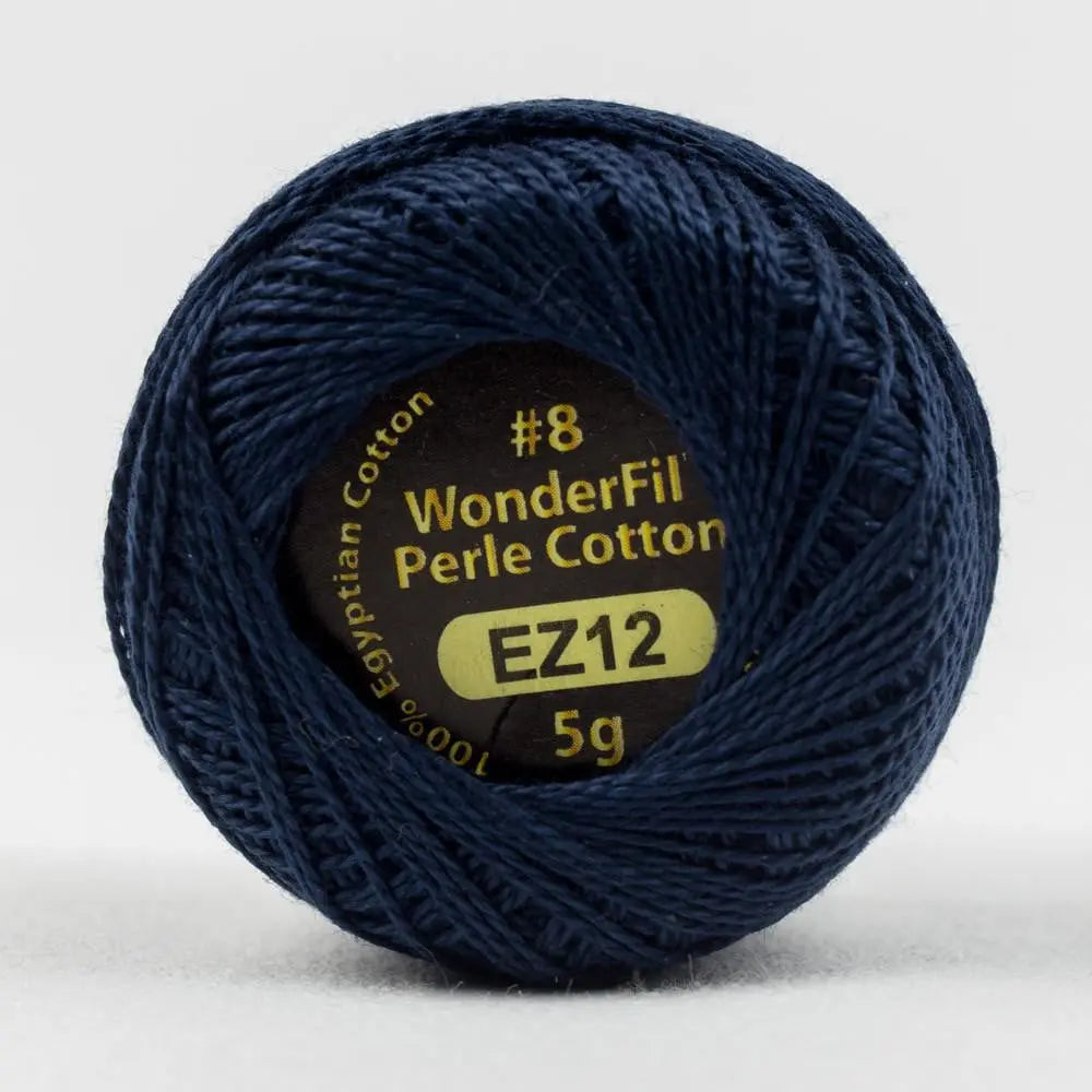 EL5G12 - Eleganza™ 8wt Egyptian Cotton Navy Thread WonderFil USA