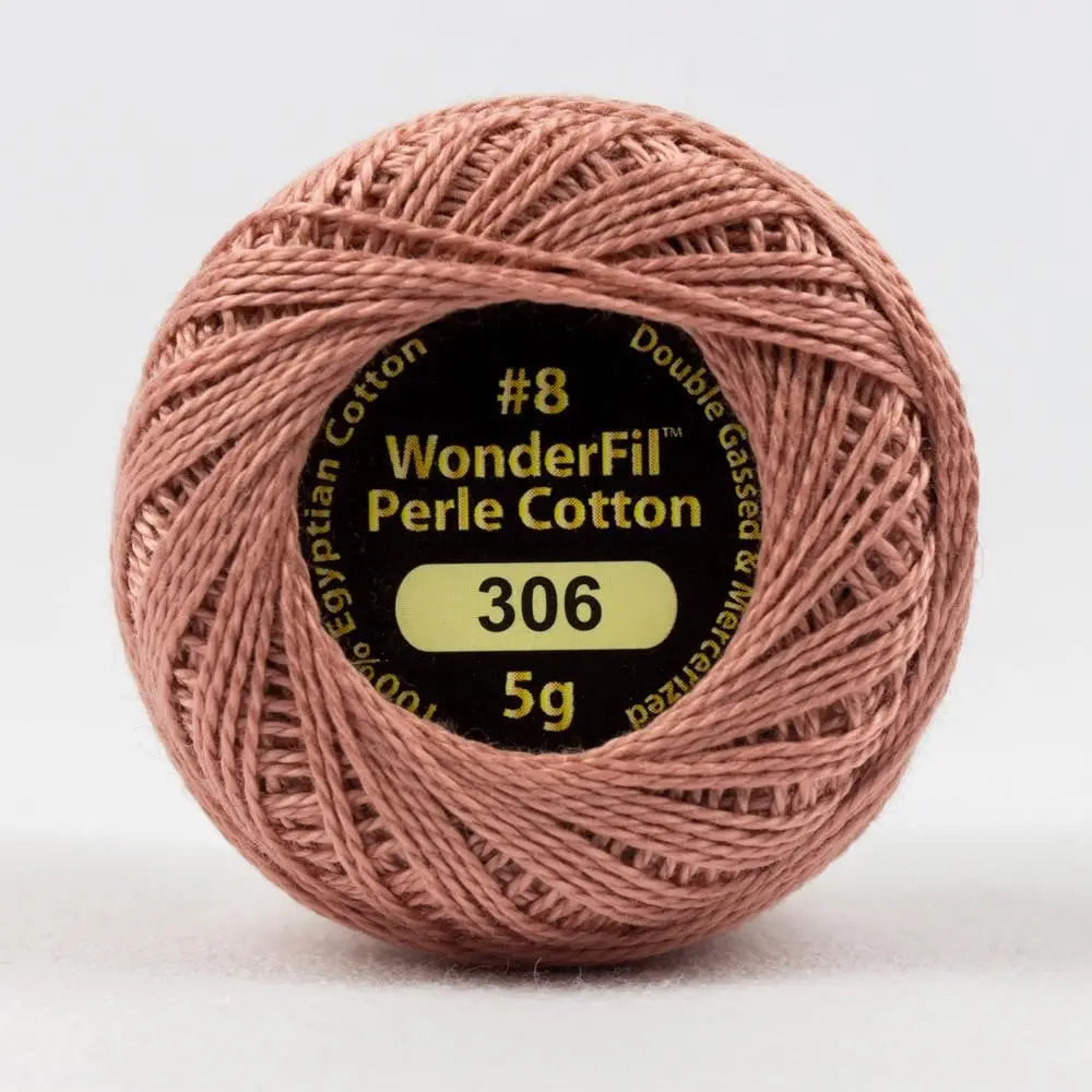 EL5G306 - Eleganza™ 8wt Egyptian Cotton Rosy Tan Thread WonderFil USA