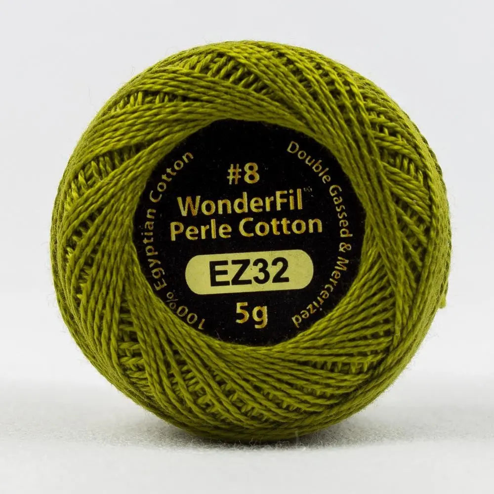EL5G32 - Eleganza™ 8wt Egyptian Cotton Olive Thread WonderFil USA