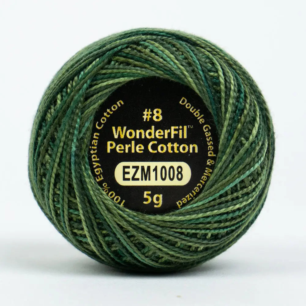 EL5GM-1008 - Eleganza™ 8wt Egyptian Cotton Dark Pine Thread WonderFil USA