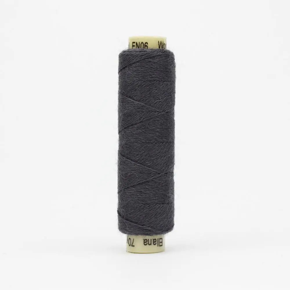 EN06 - Ellana™ 12wt Wool Acrylic Charcoal Thread WonderFil USA