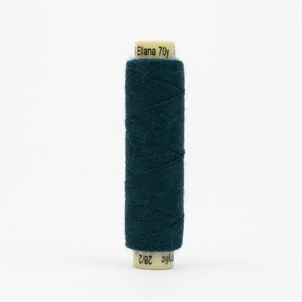 EN60 - Ellana™ 12wt Wool Acrylic Deep Teal Thread WonderFil USA