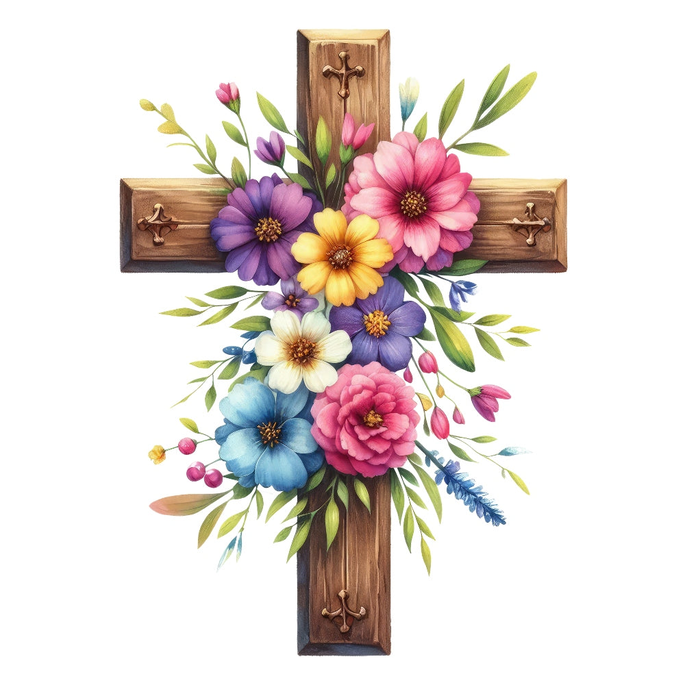 Easter Crosses Fabric Panel 17