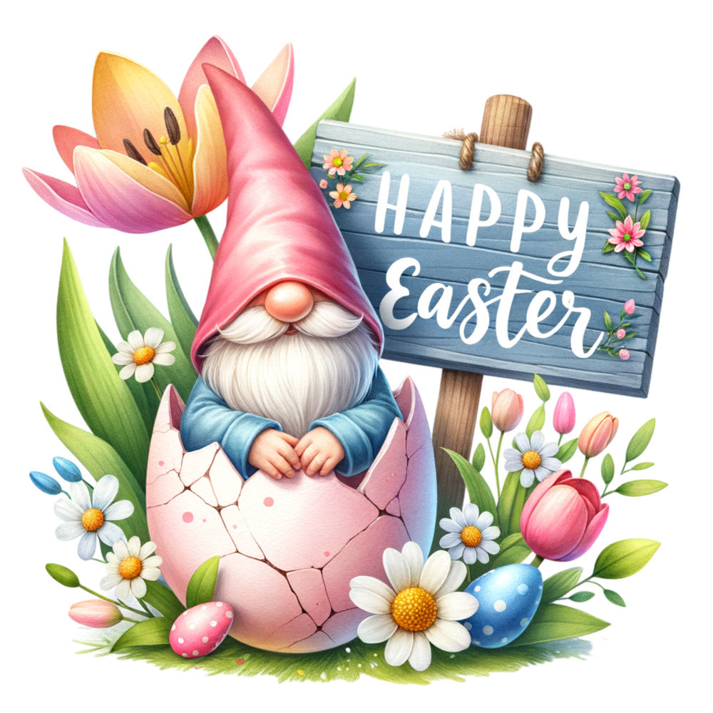 Easter Egg Gnome Fabric Panel 10