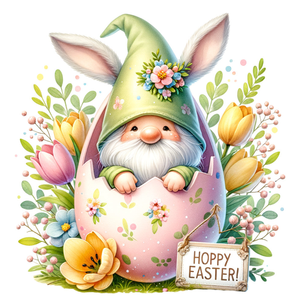 Easter Egg Gnome Fabric Panel 11