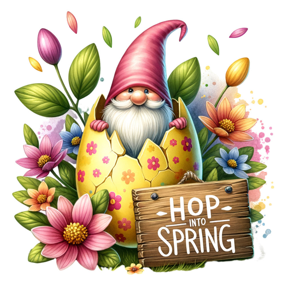 Easter Egg Gnome Fabric Panel 5
