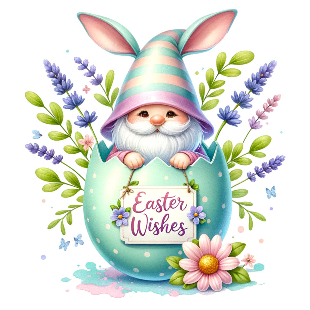 Easter Egg Gnome Fabric Panel 8