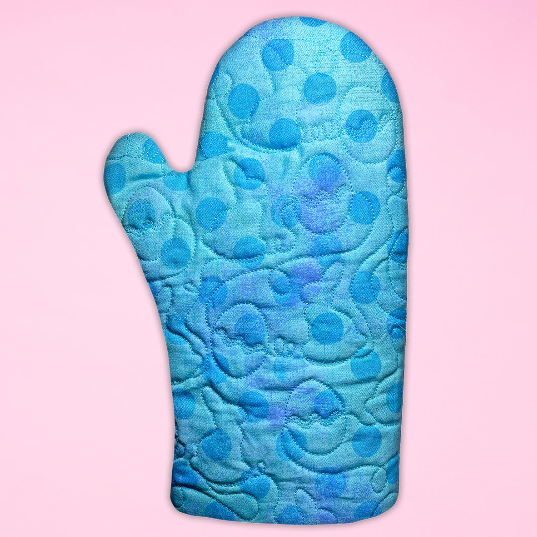 Easter Bunny Oven Mitts In the Hoop Machine Embroidery Design Set Pickle Pie Designs