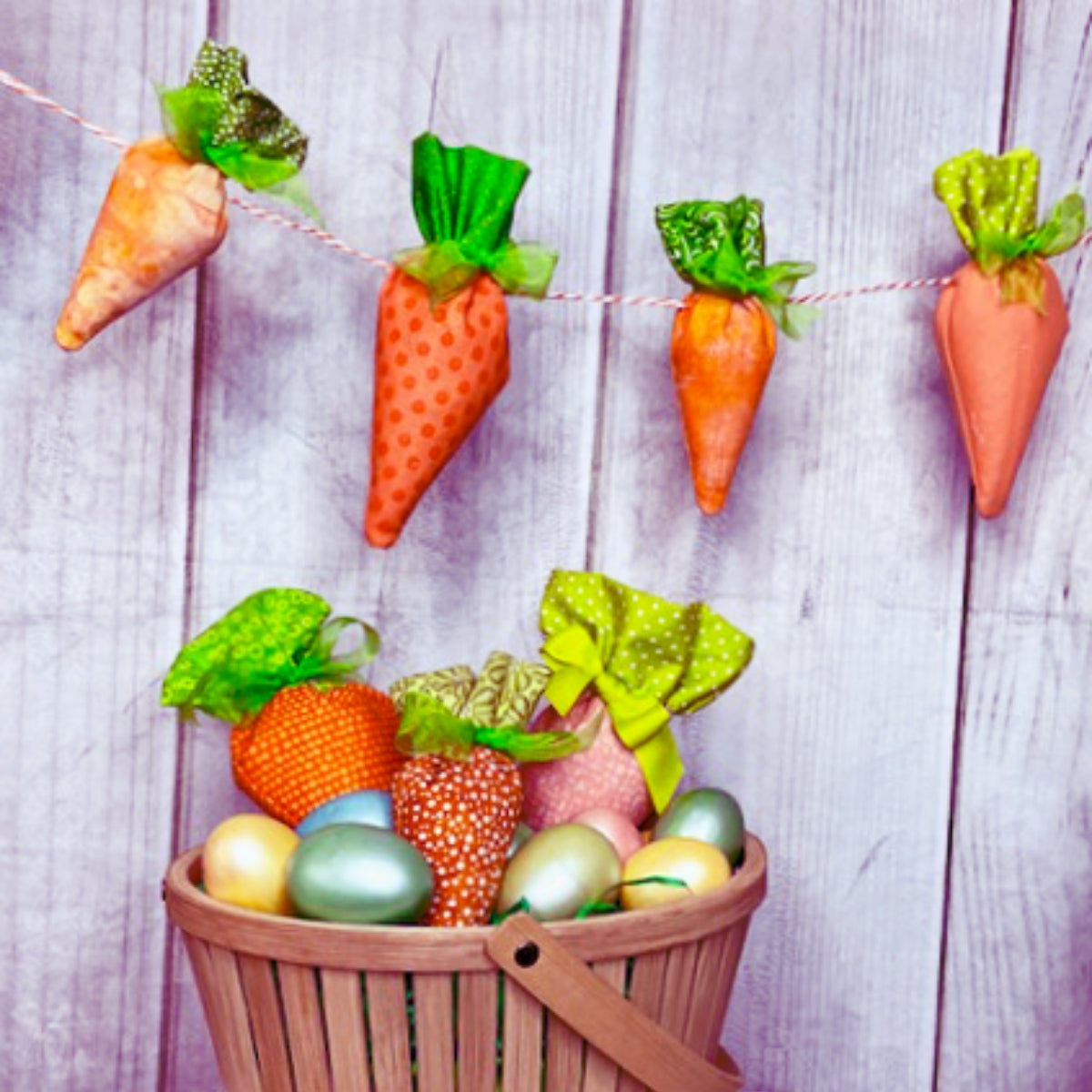 Easter Carrot Goody Bags & Banners In the Hoop Machine Embroidery Designs Pickle Pie Designs