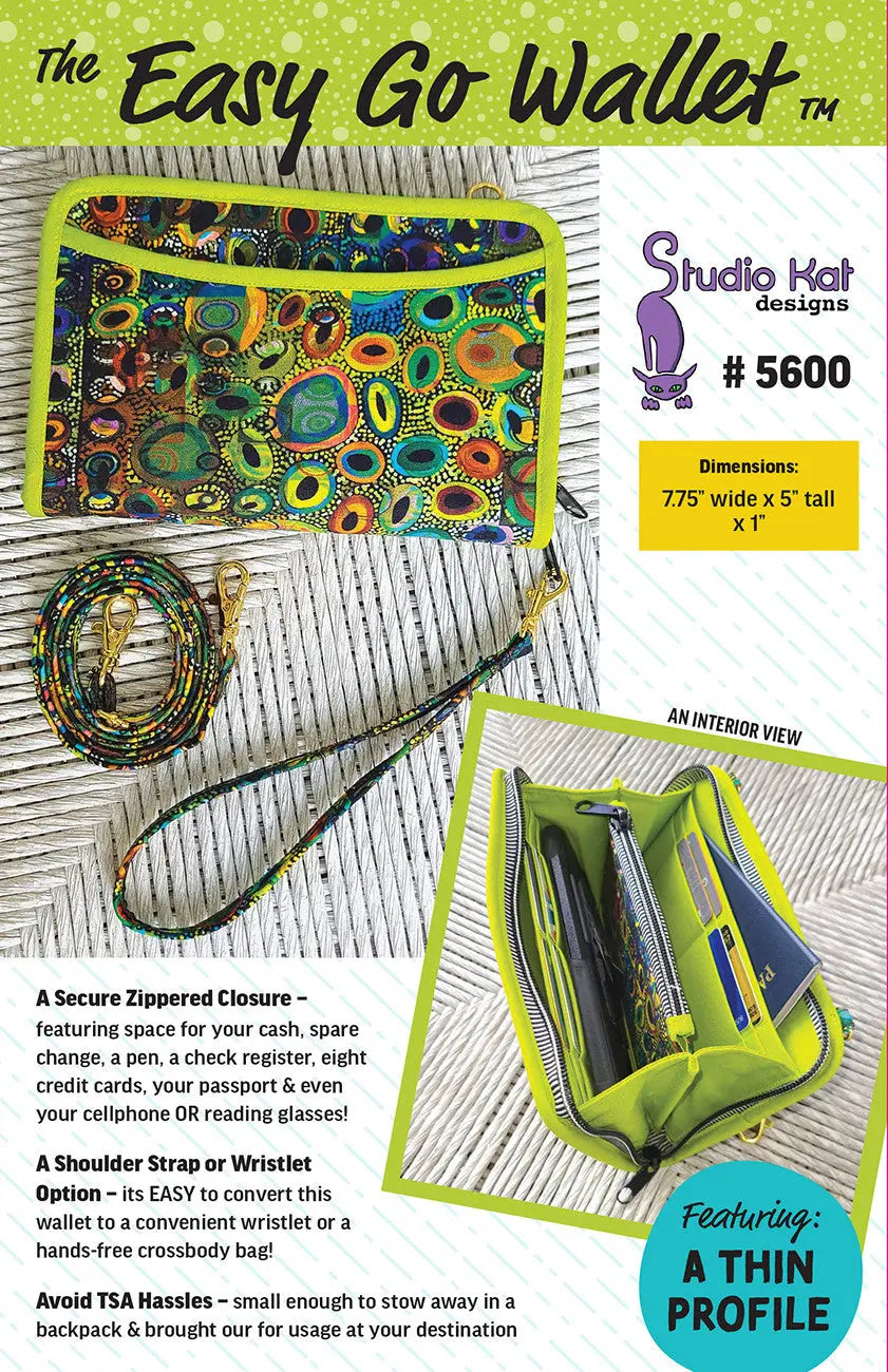 Easy Go Wallet - Linda's Electric Quilters