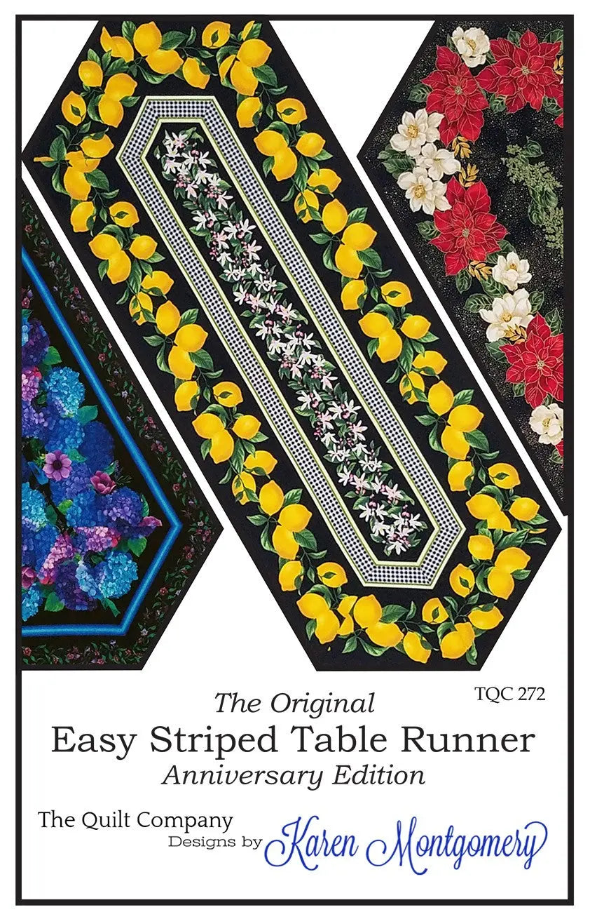 Easy Striped Table Runner - Linda's Electric Quilters