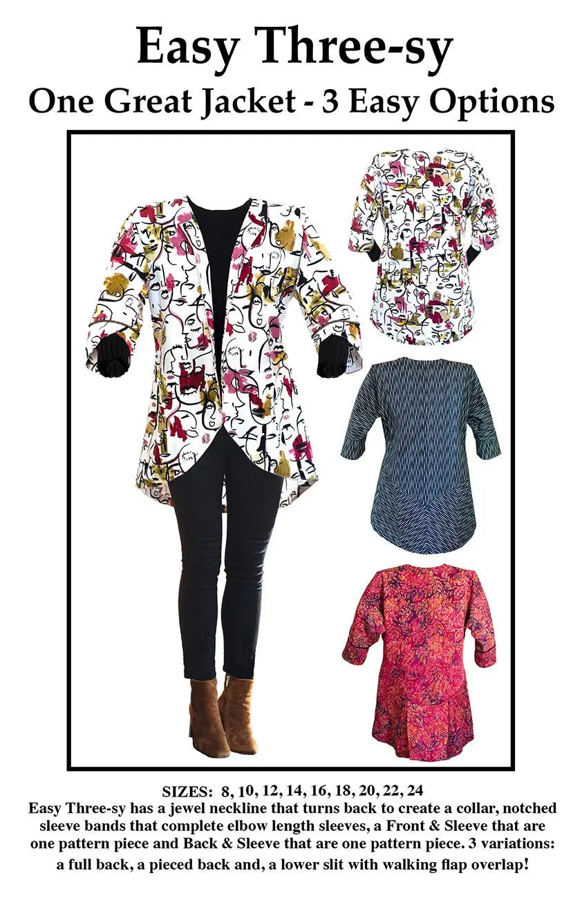 Easy Three-sy Jacket Pattern - Linda's Electric Quilters