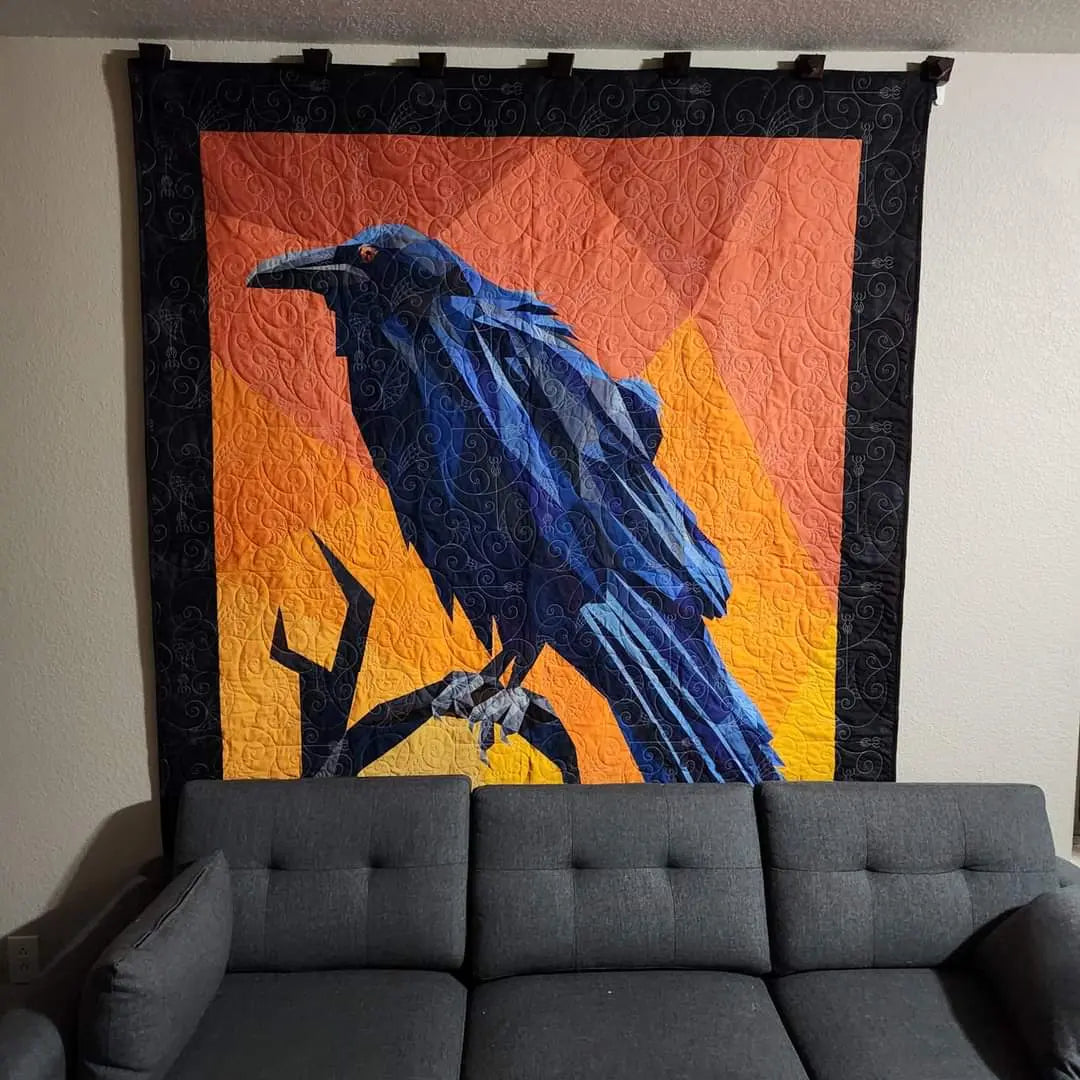 Edgar the Raven Quilt Kit - Linda's Electric Quilters