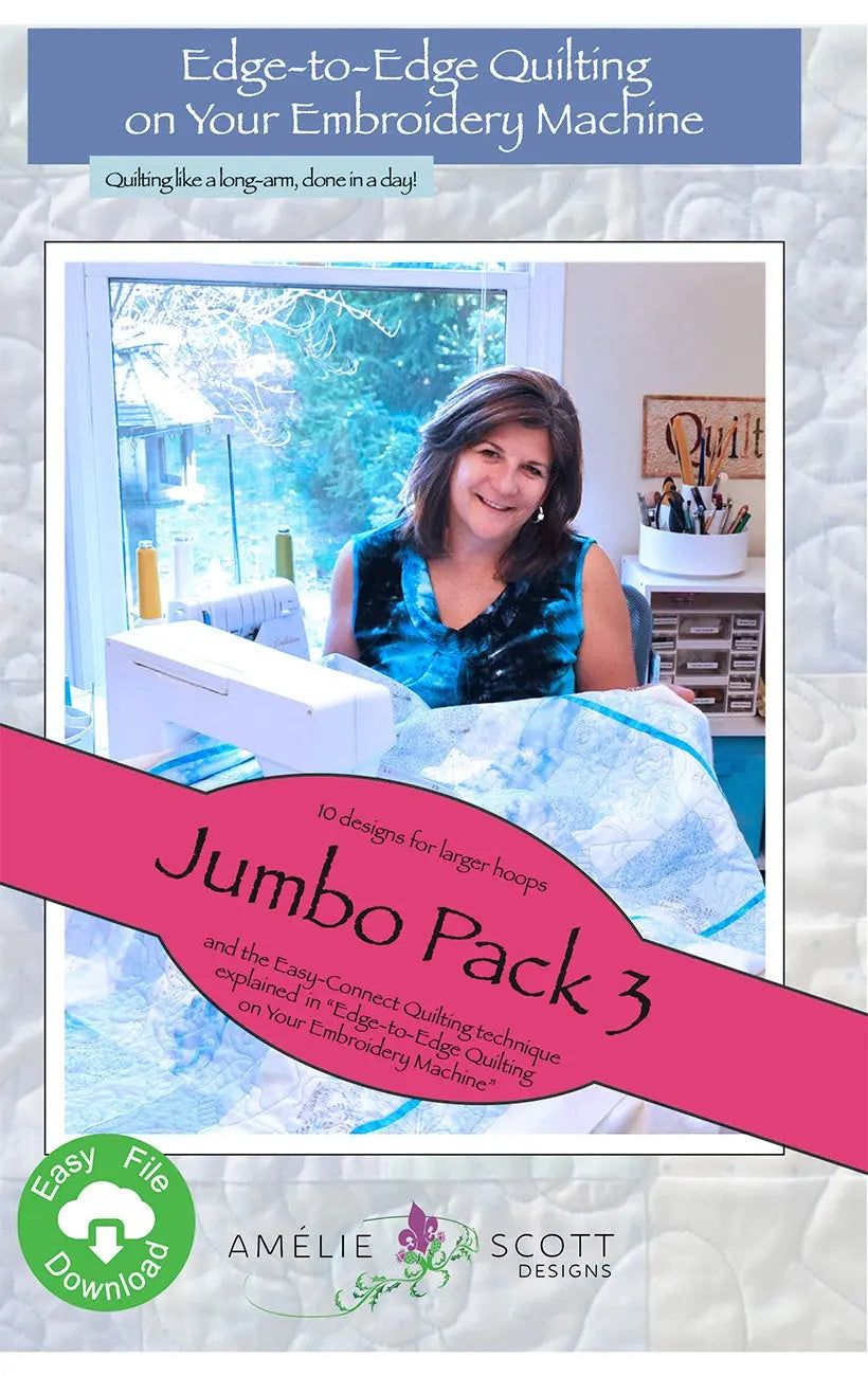 Edge-To-Edge Jumbo Pack 3 - Linda's Electric Quilters