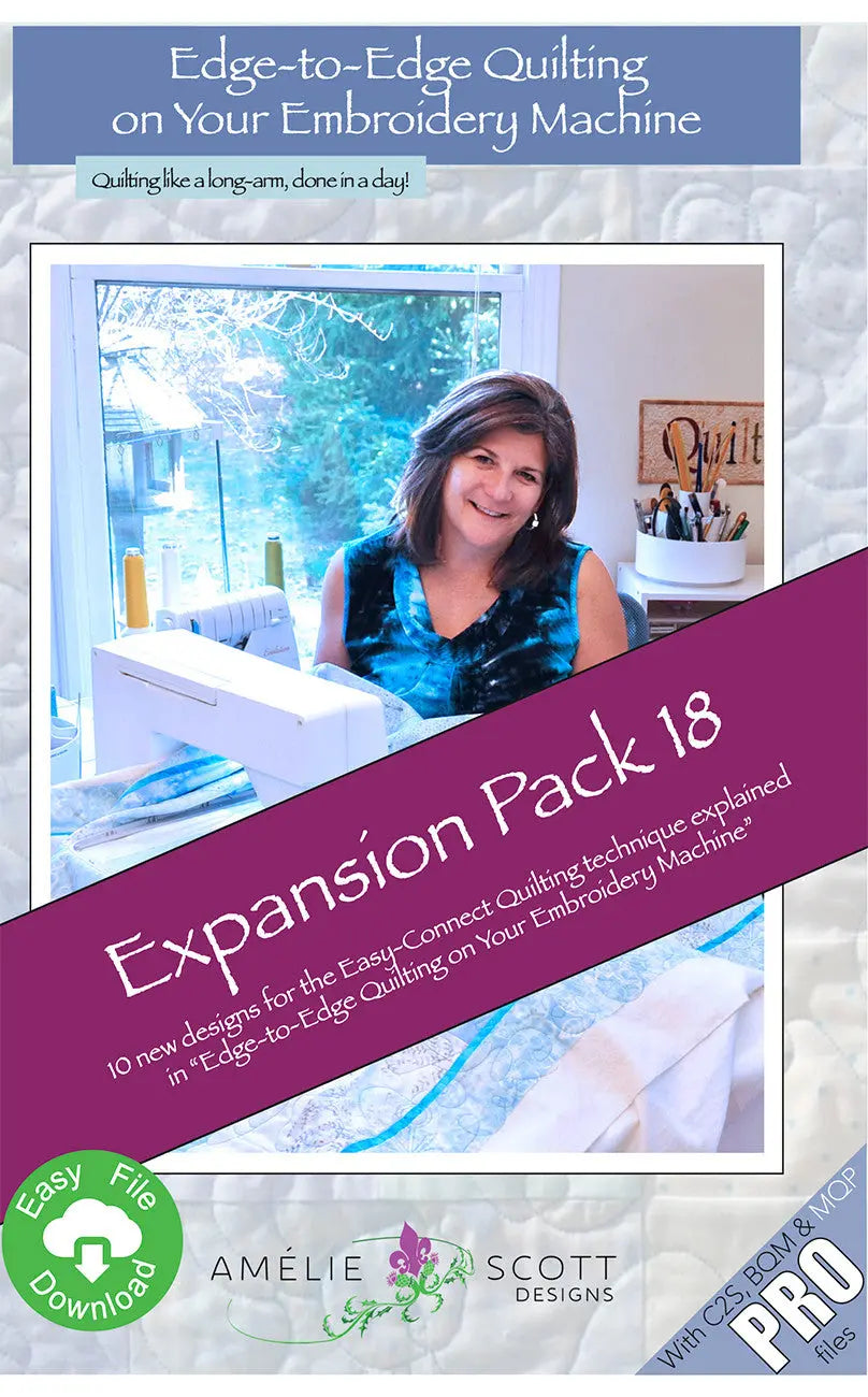 Edge-to-Edge Quilting Expansion Pack 18 - Linda's Electric Quilters