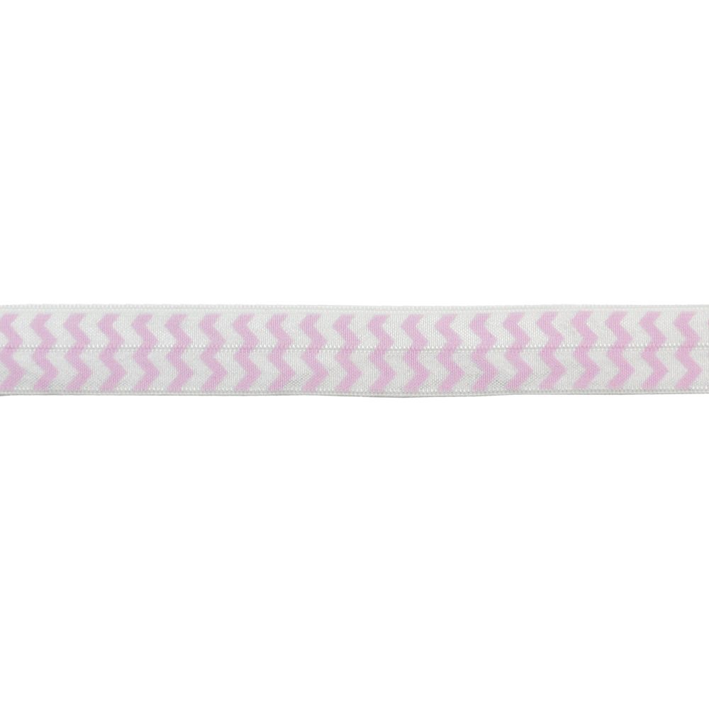 Elastic Banding-5/8" wide-Fold Over Elastic Chevron Pattern -BE-300-20