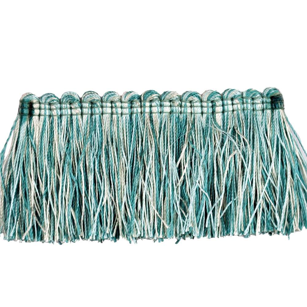 Elegance Collection - 2" Brush Fringe (25 Yard Roll) - BF-1480-13/33 Turquoise and Mint
