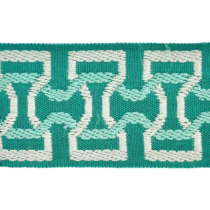 Elegance Collection - 2" width Braid (25 Yard Roll) - BR-7090-13/33 Turquoise and Mint