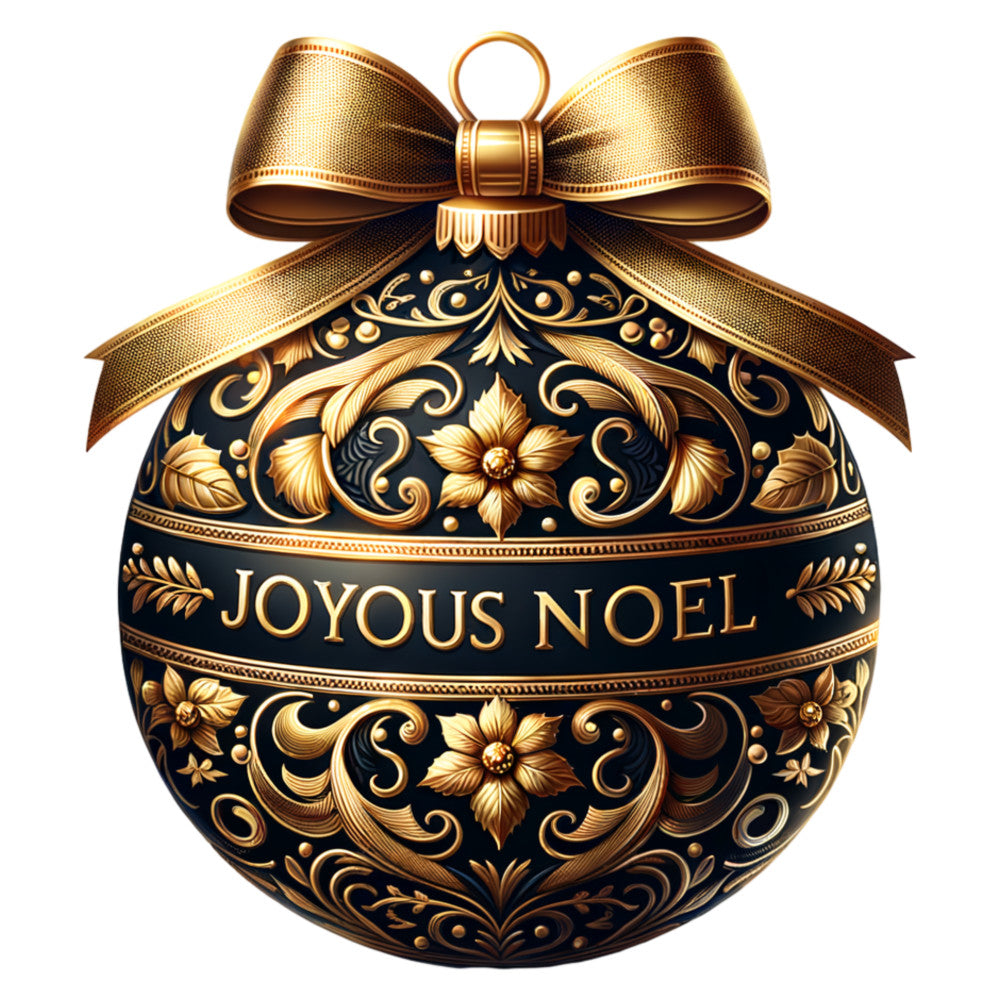Elegant Christmas Ball Ornaments Fabric Panel 32
