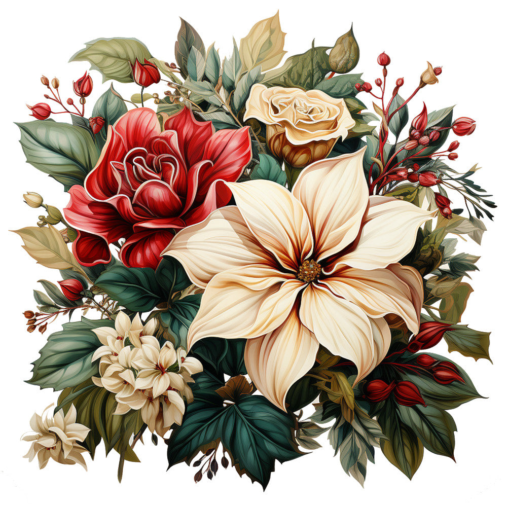 Elegant Christmas Fabric Panel 33